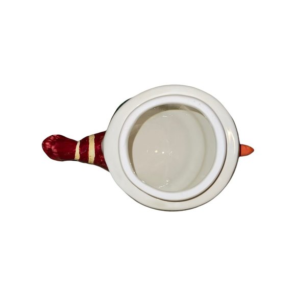 Debbie Mumm Sakura Vintage 90's Hand Painted Snowman Angel Christmas Cookie Jar - Picture 7 of 9